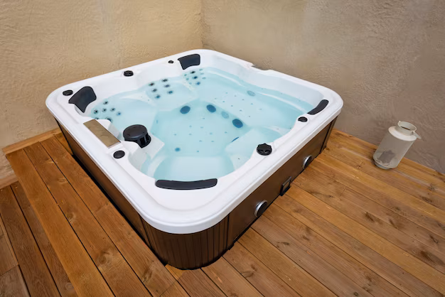 Hot tub pad installation consultation with customer in Ontario
