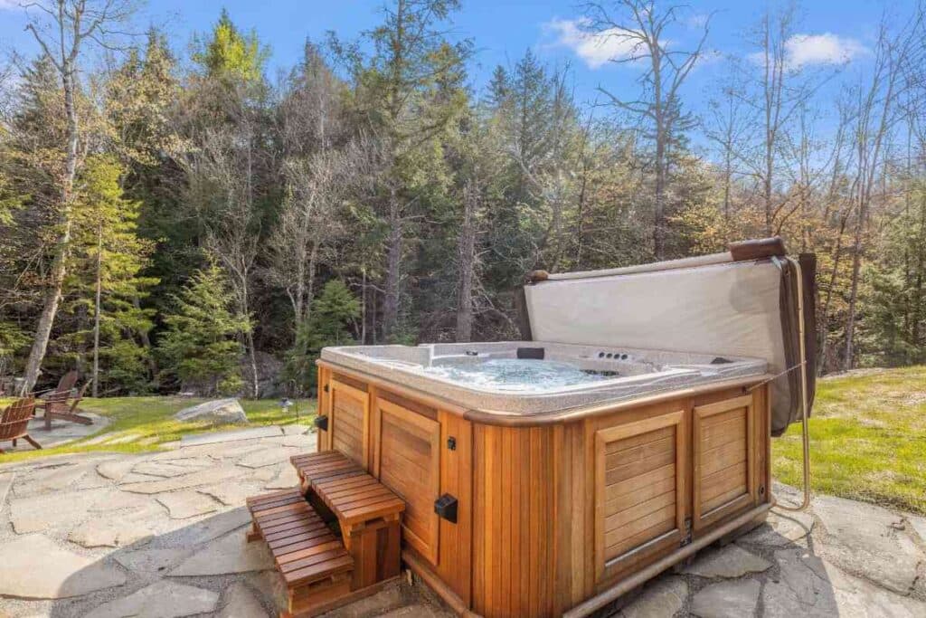Professional hot tub pad installation by Hot Tub Pads in Ontario